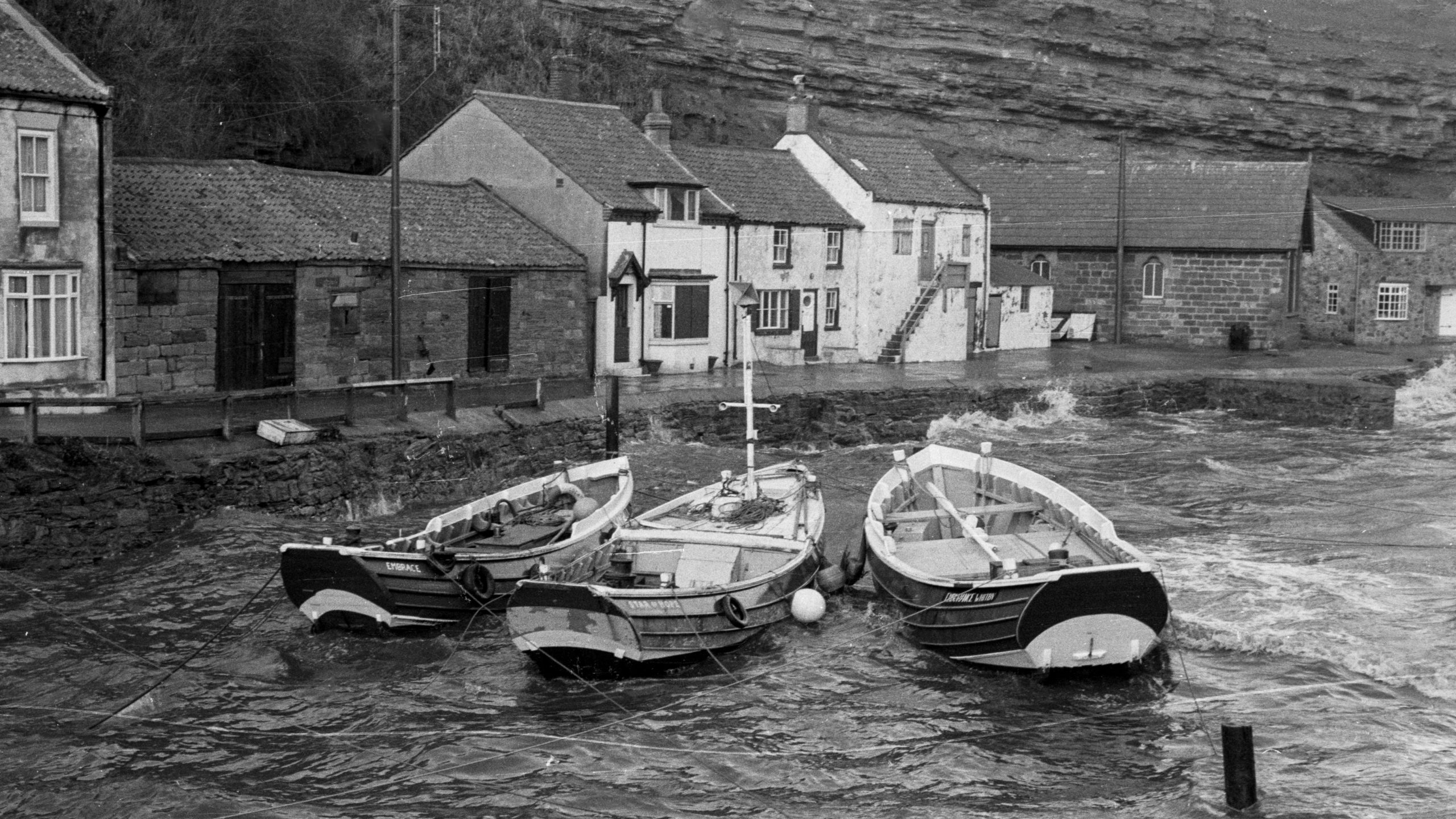 Staithes Harbour Christmas Artwork
